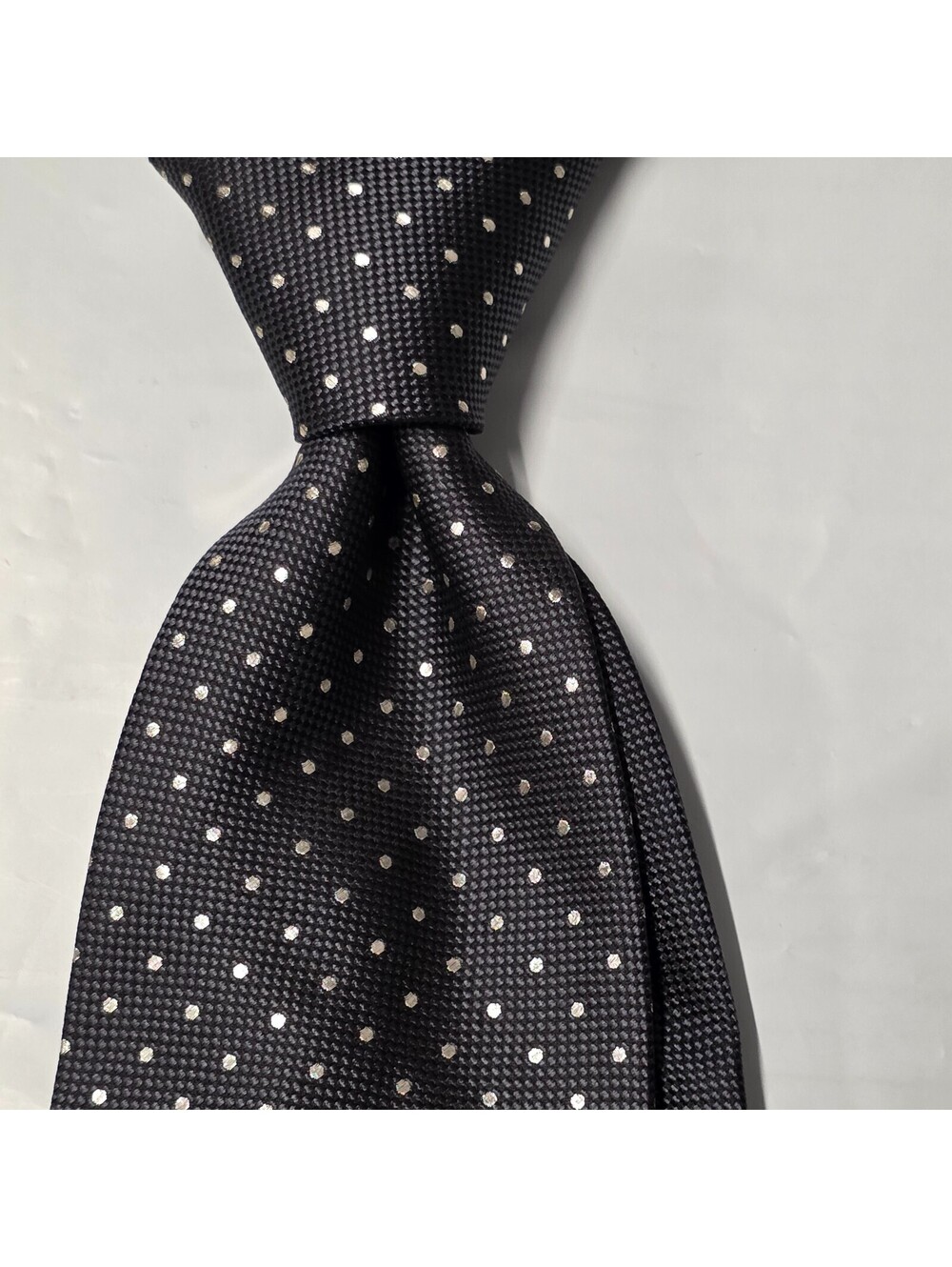 Ermenegildo Zegna Made in Italy Limited Edition 2000 Silk Tie in Gray 2 sided